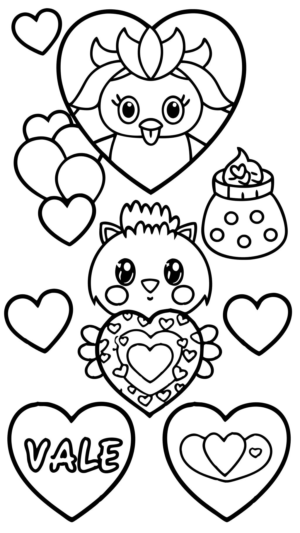 free coloring pages valentines